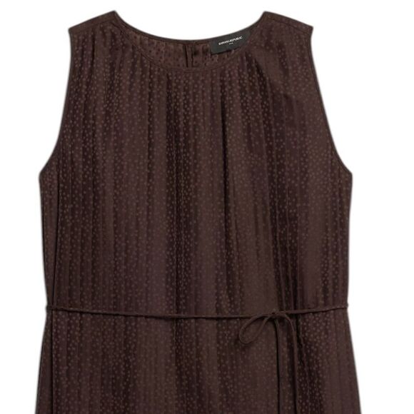 Banana Republic Dark Brown Fit Sleeveless Mini Dress, Size XL, NWT - Picture 3 of 10